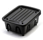 Camco RV Mini Dish Drainer & Tray - Features a Sloped Drain Tray Design, Heavy-Duty Construction - Ideal for Small Spaces, Apartments, Boats, and More -9.5"L x 11.7"W x 4.75"H - Black (43512) - size: One-Size