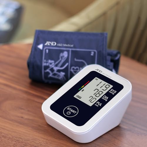 A&D Medical Blood Pressure Monitor for Home Use, UA-651 – Upper Arm Precise BP Machine – Wide Range Cuff (8.6-16.5” / 22-42cm), Adults, 4 AA Batteries - style: Monitor with Wide Range Cuff + AC port