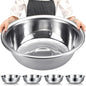 Nuogo 4 Pcs Stainless Steel Mixing Bowls Metal Mixing Bowls Extra Large Basin Salad Basin Deeper Edge Dishwasher Safe Mirror Finish for Home and Commercial, Silver (24 Inch 30 Qt) - size: 24 Inch (30 Qt)