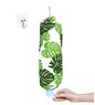 Green Wall Mount Plastic Bag Organizer - Washable Large Grocery Bag Storage Dispenser for Home Kitchen Travelling, Free Adjustment with Drawstring, 22x9 - color: green