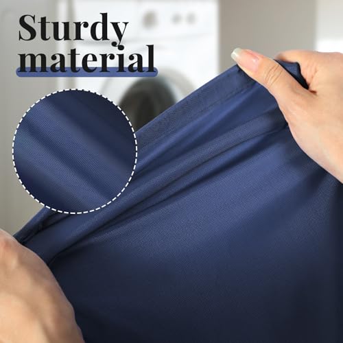 Woanger 12 Pack 28 x 45 Inch Extra Large Laundry Bags Bulk Washable Travel Laundry Bag with Drawstring Closure Large Dirty Clothes Organizer for College Dorm Home Hotel Camping(Navy Blue) - color: Navy Blue
