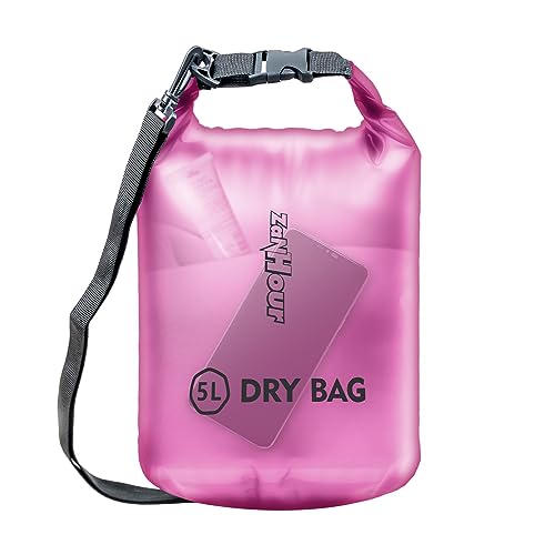 Waterproof Dry Bag - Roll Top Transparent Storage Bag,2L/5L/10L/20L,Suitable for Traveling, Swimming, Kayaking, Camping, Fishing, Rainy Day Trips - color: Pink, size: 2L