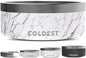 Coldest Dog Bowl - Anti Rust Metal, Non Slip, 3 Layers Insulated Stainless Steel Dog Bowls - Spill Proof & Heavy Duty - Water Bowl for Dogs, Cats & Pets, Dish Washer Safe (64 oz, Carrara Marble) - color: Carrara Marble, size: 64 oz