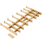 Bamboo Drawer Dividers with Inserts kitchen drawer organizer Adjustable Expandable 8 Pack Organizer Set for Kitchen Bedroom Bathroom Office 8 Dividers with 16 Inserts (Natural, Small (14-19IN)) - size: Small (14-19IN)