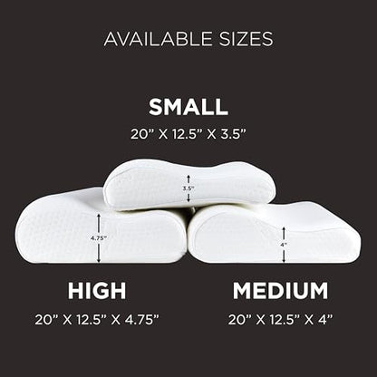 Tempur-Pedic TEMPUR-Ergo Neck Pillow, Medium Profile, White - size: Medium Profile