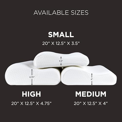 Tempur-Pedic TEMPUR-Ergo Neck Pillow, Large Profile, White - size: High Profile