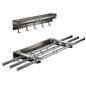 Clothes Drying Rack Foldable,Pool Towel Rack Outdoor | 41" Aluminum Wall Mount Retractable with 5 Hook