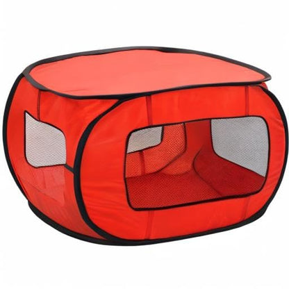 Portable Pop Up Dog Crate-X Large, Red - size: 36.0"L x 24.0"W x 24.0"H