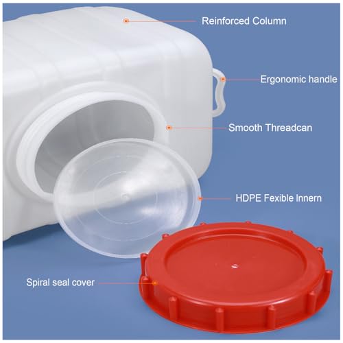 Plastic Water Tank 25L/35L/50L/80L/110L/200L Water Container，Rain Water Tank，Food-Grade Rectangular Thickened Water Tower with Faucet for Household Water Storage(Size:25L) - size: 25L