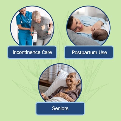 Aloe Soft Perineal Spray - 6 Pack of 8 Oz Perineal Cleanser - Rinse Free Body Wash Made with Aloe Vera Extract - Pain Relief for Postpartum, Hemorrhoid, and Incontinence - size: 6 Count