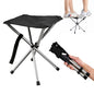 JVZI® Ultra-Light Camping Stool - 1-Second Quick Setup, Adjustable Height & Foldable Design, 260lbs Capacity for Camping, Fishing, Hiking & Outdoor Activities (1)