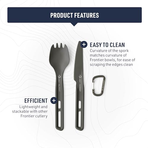 Sea to Summit Frontier Ultralight Cutlery Set, Spork and Knife - style: Spork & Knife
