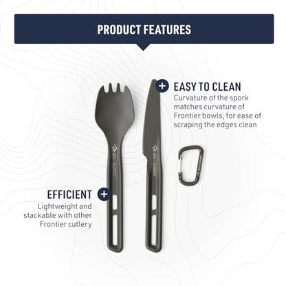 Sea to Summit Frontier Ultralight Cutlery Set, Spork and Knife - style: Spork & Knife