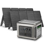 ALLPOWERS Solar Generator with Panels Included: R2500 Power Station + 2x200W Solar Panels, 1920Wh LiFePO4, 2500W AC Output, 2x100W USB-C PD Fast Charging, 80% Charge 1 Hour, for Home Backup Camping RV - color: R2500 V2+2X 200W SE200