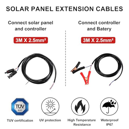 100W Flexible Solar Panel Kit for RV Boat, 12V Monocrystalline Ultra-Flexible Bendable Mono Off-Grid Charger with 30A Charge Controlle for 12-24V Battery Charging Car Battery Camper RV Yacht Boat - size: 100W Kit