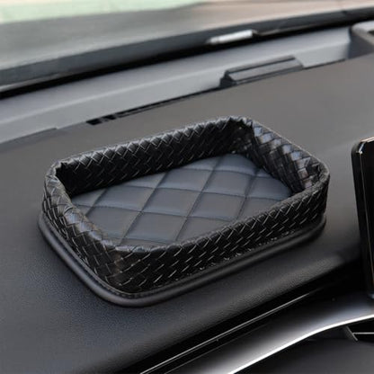 Car Dashboard Storage Box Loose Items Organizer - Suitable For Car, Office, Living Room, Dining Room And Other Scenarios (black a) - color: black a