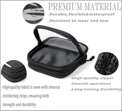 Small Clear Double Layer Pouch, Portable Makeup Bag, Mini Organizer for First Aid, Jewelry, Diaper Essentials, Snacks & Gifts(1)