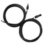 Renogy 10Ft 10AWG Solar Adaptor Wire Extension Cables with Female and Male Connector, 1 Pair, Black - size: 10FT10AWG
