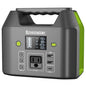EnginStar Portable Power Station, 150W 155Wh Power Bank with 110V AC Outlet, 6 Outputs External Battery Pack Portable Backup Battery Laptop Charger with LED Light for Home Camping - color: Green