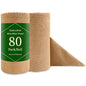 Jessy Home 80 Pack Microfiber Cleaning Cloth Roll Reusable Paper Towels 12"x12" Tear Away Cloth, Microfiber Towels for Cars, Wash Cloths, Lint Free Rags for House, Kitchen,Window,Cleaning Supplies - color: Dark Brown