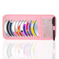 Car CD Case Holder, DVD Vehicle Visor Storage Orangizer Vehicle Sun Visor Organizer Large Capacity CD Case With 12 DVD Storage Sleeves, Mesh Pocket, Pen Holder And Elastic Strap, Pink Canvas Material