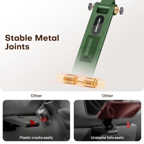 OMOTON TP02 360°Rotating for MagSafe Tripod Mount, Adjustable Aluminum Magnetic Phone Tripod for iPhone 17/16/15/14 Pro Max Air, Foldable Cell Phone Stand Fits Vlog, Gym, Travel Essentials, Green - color: 6-Green