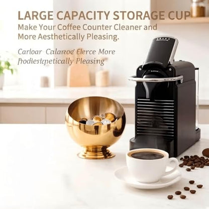 Coffee Pod Holder, Gold | Coffee Pod Storage, K Cup Holder, Espresso Pod Holder, Coffee Pod Organizer