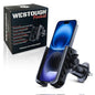 Car Phone Holder for Air Vent – Easy One-Hand Drop & Lock Car Phone Mount, Secure & Stable 360° Adjustable Vent Holder, Universal Cell Phone Mount for iPhone Samsung Android, Military Grade