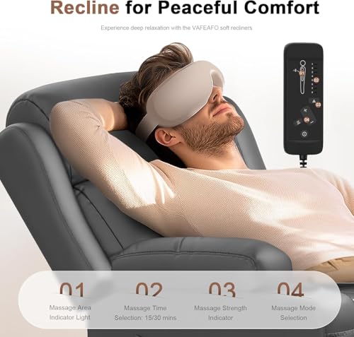 Reclining Loveseat, 55.1" RV PU Leather Wall Hugger Recliner Love Seats Sofa with Charging Station, Removable Armrest, Cup Holder, Double Recliners Couch, Manual Love Seat for Living Room - color: Dark Gray, size: Hera - Loveseat