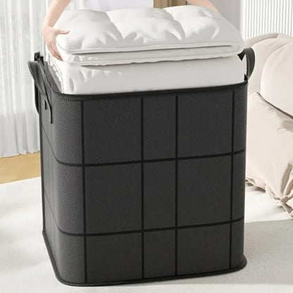 210 L Large Capacity Storage Bags, Waterproof & Dustproof Foldable Closet Organizers, Heavy Duty Moving Bags with Handles & Zippers for Clothes, Comforters, Blankets 1 PCS