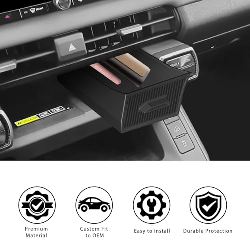 Center Console Organizer Compatible with RAV4 2026 Stable Installation Upper Cubby Drawer Silicone Under Screen Storage Box - size: RAV4-Center Wireless Tray-26