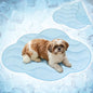 PetAmi Dog Cooling Mat, Cloud Shape, Pet Pad with Cooling Nylon & Soft Fleece, Q-Max > 0.4 Reversible All Season Blanket for Dogs & Cats, Medium 38x48 in, Light Blue - color: Light Blue, size: Medium
