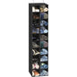 Simple Houseware 20 Section Shelves Hanging Shoes Organizer Holder for Closet, Black - color: Black