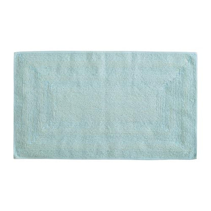 Eddie Bauer - Bathroom Rug, 100% Soft Plush Tufted Cotton Bath Rug, Highly Absorbent, Quick-Dry, and Skid-Resistant Backing (Logan Turquoise, 24" x 40") - color: Turquoise, style: 24" x 40"