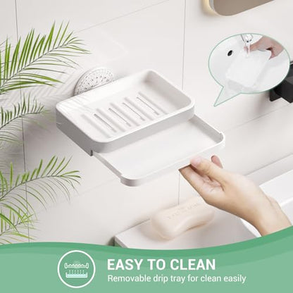 LUXEAR Suction Shower Caddy - 3 Pack NO-Drilling Organizer - 1S Installation Removable Powerful Waterproof Baskets for Bathroom & Kitchen - size: 3 pack