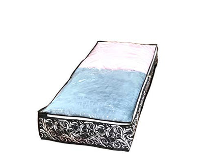 Under Bed Storage Bags, Organizer Storage Containers, 39.4 Lx11.7 Wx5.9 H Inches, Washable Strong with Transparent PVC Window
