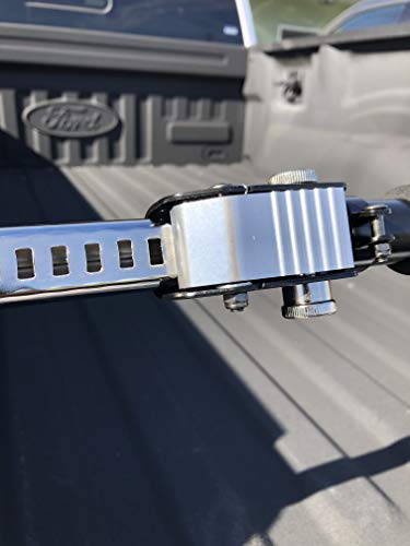 Heavy Duty Truck Cargo Bar - Adjustable QSP-360 Truck Bed Organizer with Weight Capacity 175 lbs. - Self-Locking Spring Ratchet Load Lock Bar - Extends 3.6 to 6 Ft, Ideal for Car, SUV & Truck - color: Black