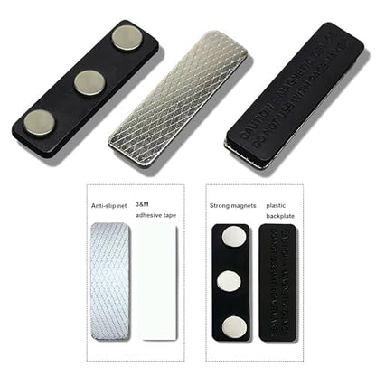 20 Pack Magnetic Curtain Closure with Adhesive for Blackout Blind Accessory, Window Blinds, Name Badge Holders, Curtain Magnet with Super Strong Magnets for Blackout Curtains (20 Pairs) - size: 20 pairs