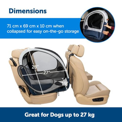 PetSafe Happy Ride Collapsible Dog Car Crate, Foldable Travel Crate for Pets Up to 60 Lbs