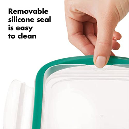 OXO Good Grips 3.5 Cup Smart Seal Airtight Glass Rectangle Food Storage Container - size: 3.5 Cup, style: Glass