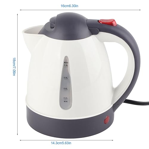 Car Electric Kettle, Portable 1000ml 24V Travel Car Truck Kettle Electric Automatic Shut Off Portable Water Heater Boiler Stainless Steel Kettles for Tea Coffee Making