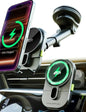 Bracketron MagAlign Extend 15W Magsafe Car Mount Charger, Magnetic Car Phone Holder Charger Wireless Car Charger for iPhone 17 Pro Max 16 15 14 13,Vent/Windshield/Dash Phone Mount Holder Fast Charger