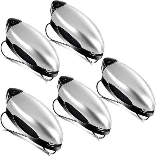 Frienda 5 Pcs Auto Car Vehicle Sun Visor Clip Holder Sunglasses Holder for Eyeglasses Mount Ticket Card Clip for Car Accessories (Silver) - color: Silver
