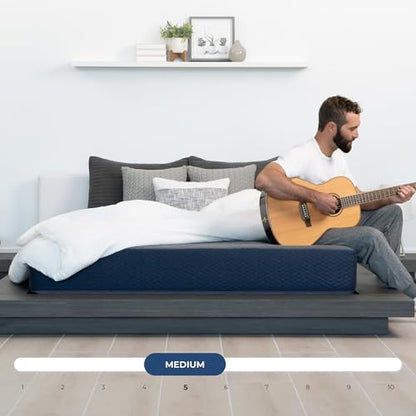 DREAMFOAM Brooklyn Bedding Copperflex Essential 12" Gel Memory Foam Mattress |Short Full 48x74|Made in Arizona - size: Short Full 48x74, style: 12" - Plush