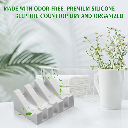 Soap Dish Holder for Shower with Suction Cup, Silicone Soap Holder & Saver Self-Draining Bar Soap Dish Keeps Soap Dry for Bathroom, Kitchen, Bathtub, Extends Soap Life (LightGrey-1Pack) - color: Light Grey - 1 Pack