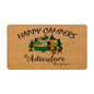 Camping Mat - Outdoor Indoor Welcome Mat for Camper RVs, 17x30 Inches - color: Happy Camper - Coir Mats