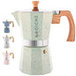 GROSCHE Milano Moka pot, Stovetop Espresso maker, Greca Coffee Maker, Stovetop coffee maker and espresso maker percolator (Mint, 6 cup) - color: Mint, size: 6 espresso cups