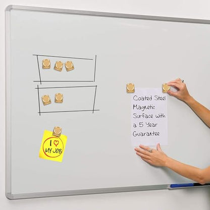 Magnetic Clips 1.5 inch, 12 Pack Heavy Duty Magnet Metal Clips for Hanging, Strong Magnet Clip for Whiteboard, Fridge, Classroom, Refrigerator, Gold - size: Gold 1.5"- 12 Pieces