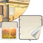 SUNICO 16.5" X 16.5" RV Door Window Shade Cover, Magnetic 100% Blackout Foldable RV Window Shades for Campers with Anti-UV Aluminum Foil Reflective & Cotton Insulation & Thicked Waterproof Fabric - color: beige