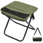 Foldable Camping Stool, Portable Collapsible Chair with Carry Bag, Ultralight Outdoor Folding Stool for Hiking Fishing, Hold Up to 265 Lbs, Green - color: Green